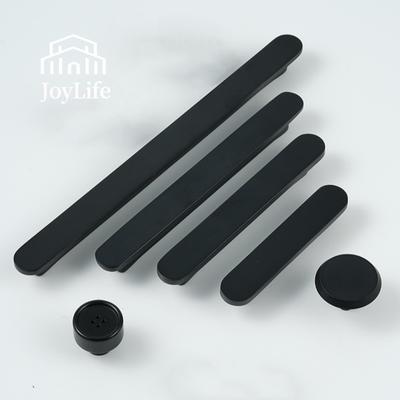 Matte Black Brass Handle Minimalist Dresser Wardrobe Drawer Cabinet Door Handle Hotel Use Eco-Friendly Durable Easy Installation