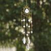 Moon Eye Sunshine Catcher Golden Moon Hanging Decoration Flame Moon Crystal Pendant  Garden