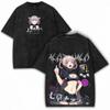 Hot Sale Call of The Night Nazuna Graphic Print Retro Washed TShirts Mens Women Crewneck Cotton Tees Streetwear Oversized Tops