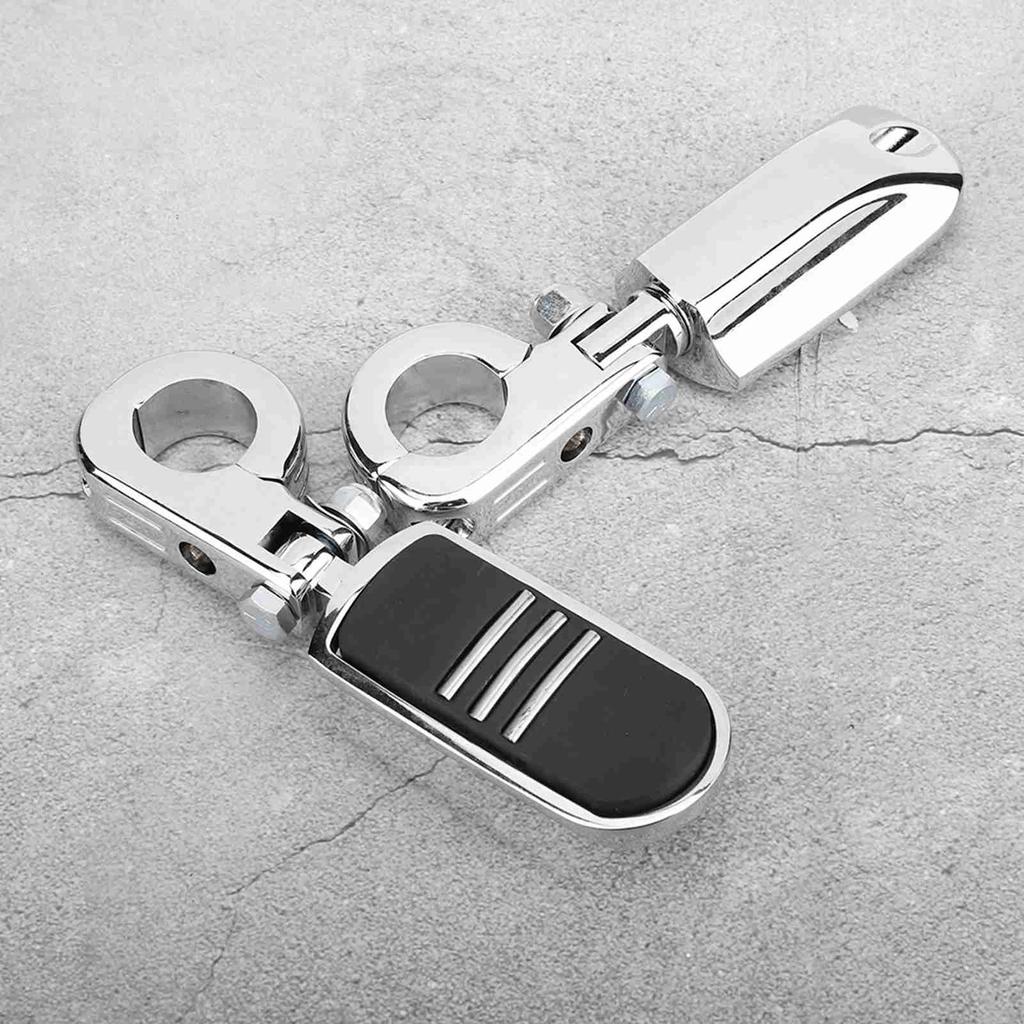 2Pcs 32mm Chrome Motorcycle Footpegs Footrest with Mount Fit For Honda GoldWing GL1500 GL1800