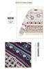 Unisex Autumn Jacquard Knit Sweater - Cozy Round Neck, Loose Fit