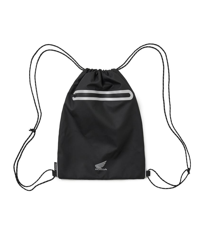 Phyps Motorcycle Original Wing Logo Waterproof Drawstring Bag Black
