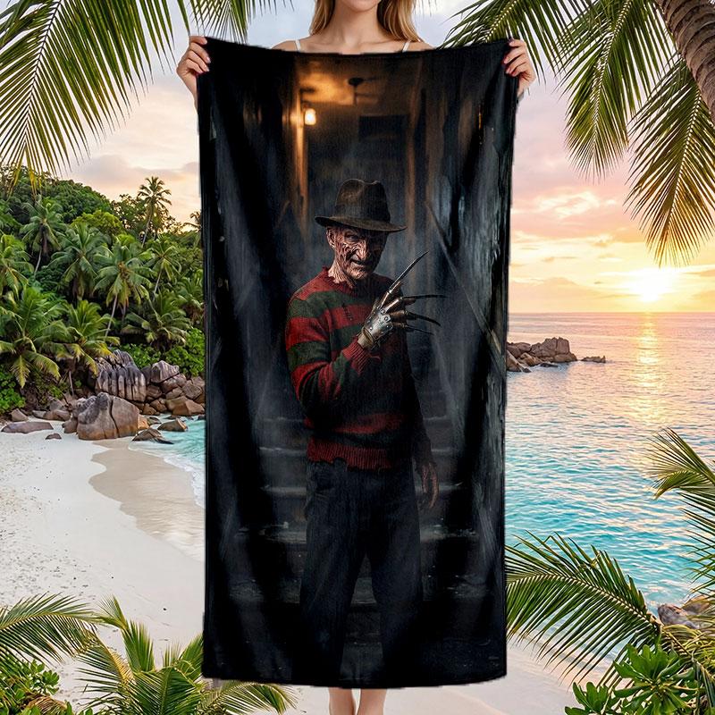 Large Beach Towel Quick Dry Absorbent Towel For Beach IndoorA Nightmare on Elm Street Freddy Krueger