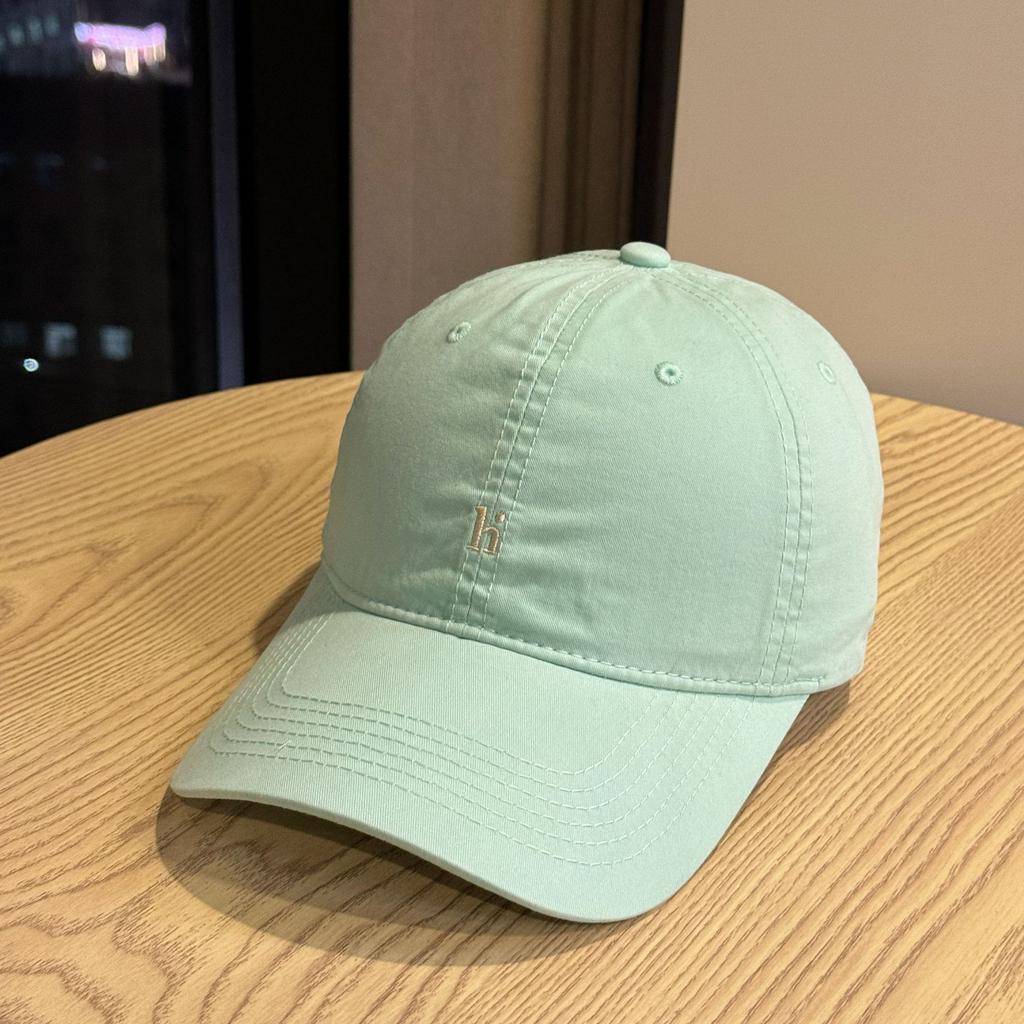 Fashion Hat High Quality Cotton Washed New Simple H Letter Embroidered Baseball Cap Men's and Women's Casual Versatile Soft Top Cap