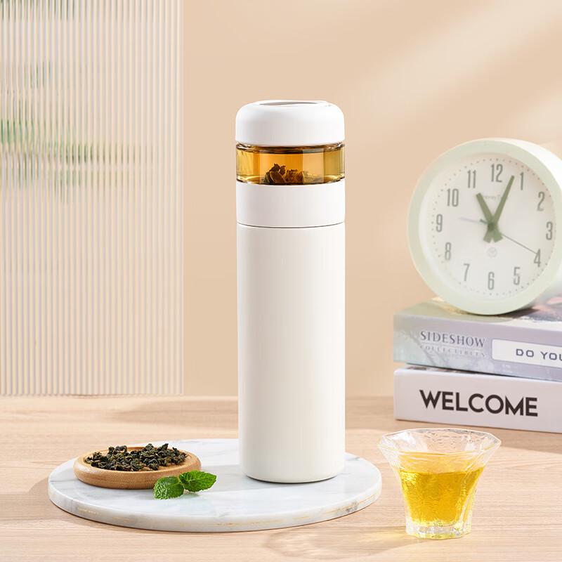 Shangqi 316 Stainless Steel Insulated Tea Infuser Mug with Temperature Display