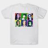 Men Black Print T-shirt Clone Pop No-Cut Transfer Paper Print Cotton Tshirt