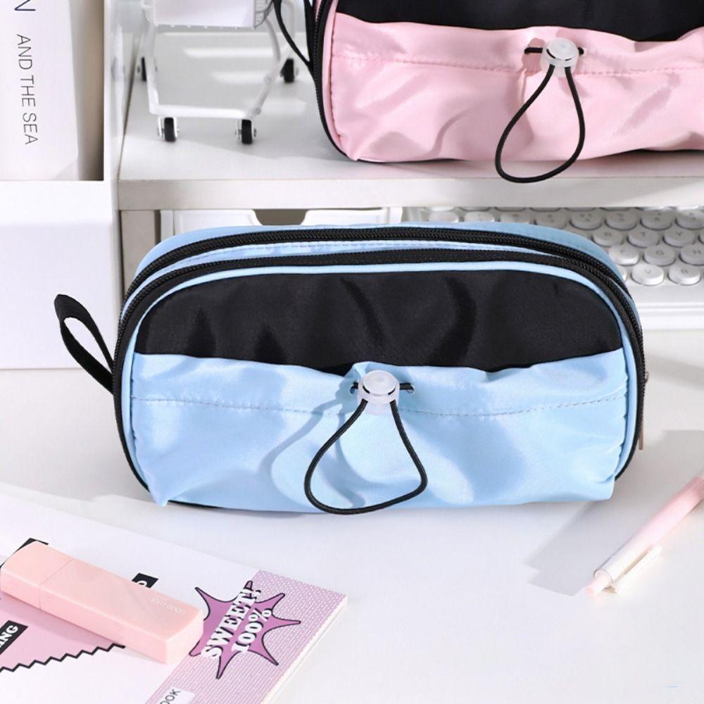 Large Capacity Aesthetic Pen Bag Classification Storage Bag Simple Stationery Bag  Girl