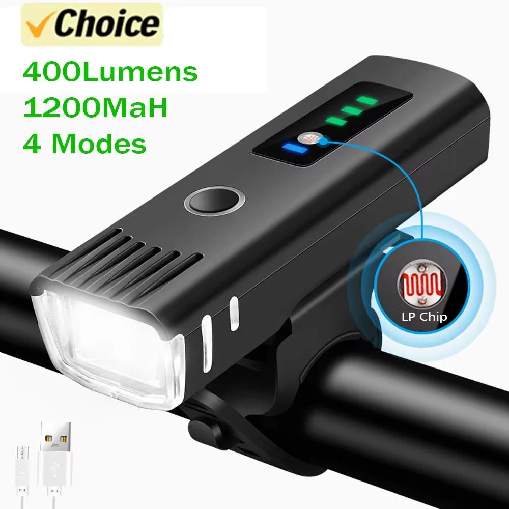 Bright Bicycle Light T6 LED Front USB Rechargeable MTB Mountain Bicycle Lamp Bike Headlight Flashlight Cycling Scooter