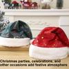 Durability Santa Hat Office Celebration Christmas Hat Plush Velvets Santa Hat for Men and Women