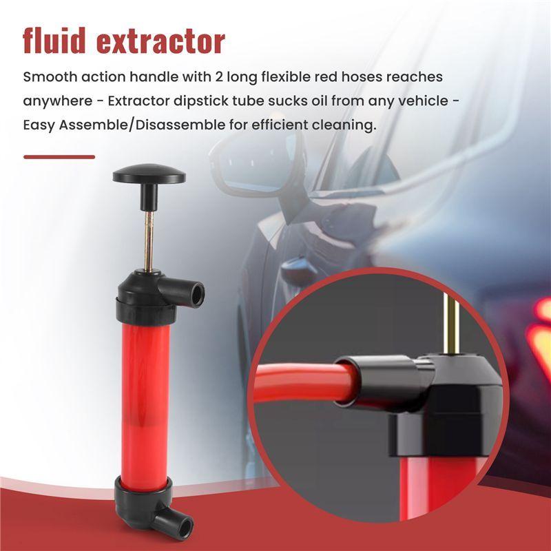 Durable-Multi-Purpose Siphon Transfer Pump Kit, With Dipstick Tube Fluid Fuel Extractor Suction Tool For Oil, , Water,