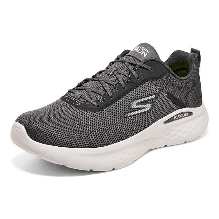 Skechers Go Run Lite Runner Comode Sportive Ammortizzazione Morbida Allenamento Pendolarismo Rete Traspirante Lavabili in Lavatrice Scarpe da Corsa Basse 220893-GRY
