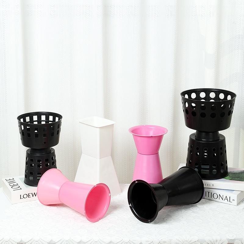 1Pcs Fixed Liner For Flower Arrangement Fixing Stand Packing Base Material Artificial Flowers Bouquet Plastic Bottom Fresh