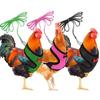 Matching Collars Small Animal Adjustable Bow Pet Harness Leash Chick Leads Hen Belt Chicken Vest