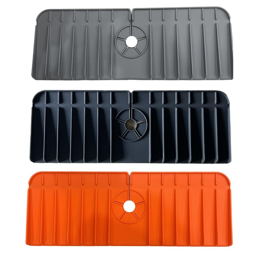 Kitchen Sink Splash Guard Silicone Faucet Mat Faucet Splash Catcher Pad Keep Kitchen Bathroom Sinks Dry