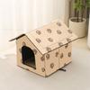 Universal Outdoor Waterproof Cat Nest in All Seasons Breathable Removable and Washable Pet Nest and Warm Dog Nest in Winter
