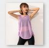 Women's Sleeveless Drawstring Yoga Top - Summer Floral Sport Vest