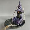 Witch Bird Feeder Resin Garden Decor With Hanging Design For Outdoor Use