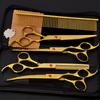 Pet Grooming Curved Scissors Set, Large 7.0 Inch, Colorful Beauty Scissors