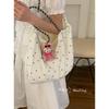 Summer fashion large-capacity underarm bag women's 2025 new polka dot chiffon shoulder bag fashion shopping bag bag