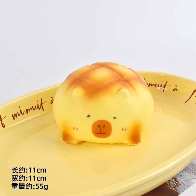 Simulated Bread Kneading Slow Rebound Toy Pu Wet Soft Feel Animal Themed Decompression Stress Relief Toy