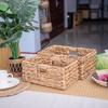 Handmade Calabash Grass Woven Storage Basket Decorative Organizer for Toys Cosmetics Sundries Snacks Lightweight Wicker