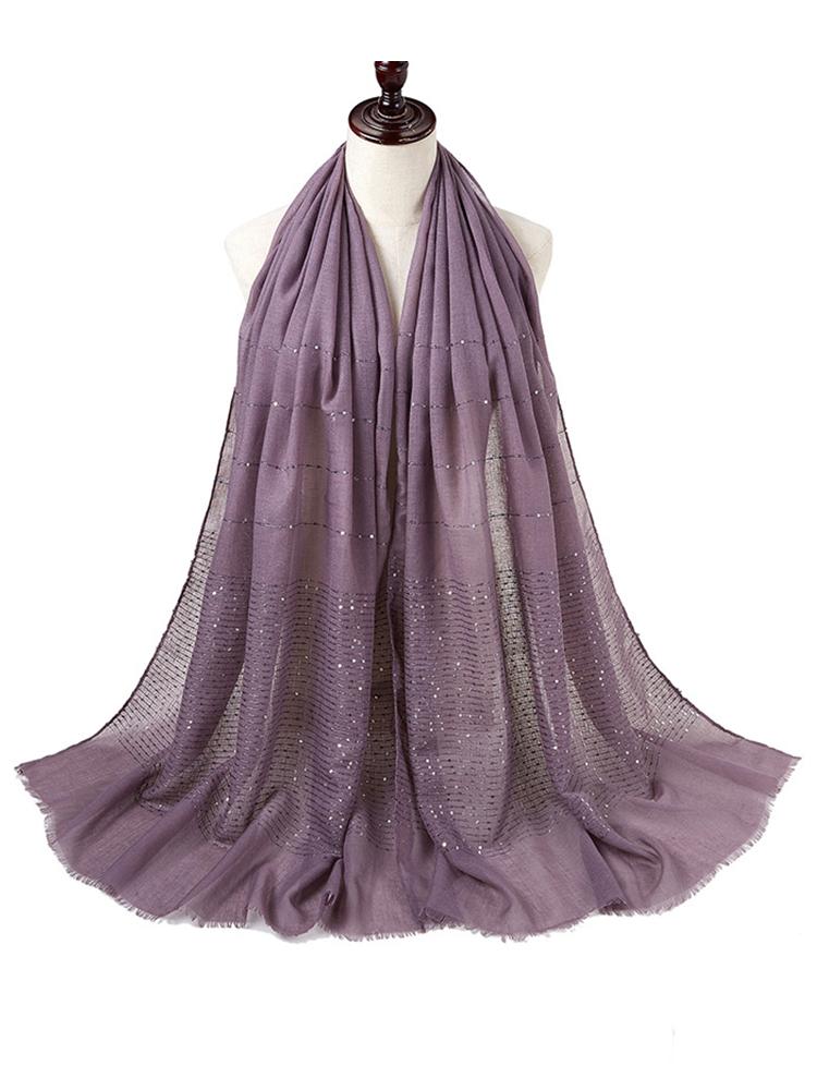 New Summer Luxury Elegant Women Silk Scarf Beach Wrap Shawl Sparkly Sequin Sunscreen Bandana Hijab Mujer Scarve Pareo Foulard