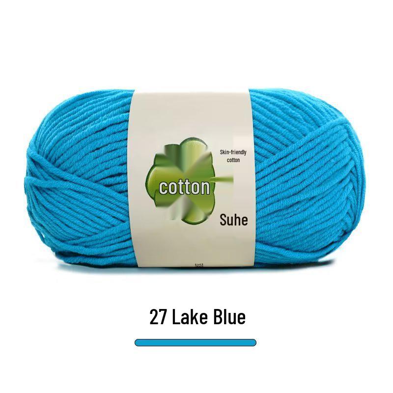 Suhe 5-Ply Combed Cotton Yarn for Children's Hand-Knitted Dolls & Blankets