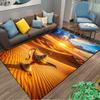 "Golden Magic Lamp Desert Sunset Carpet for Bedroom Home Decor" Suitable for use as an anti-slip for living room bedroom sofas