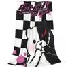 Mantas Tejidas Monokuma Franela Danganronpa Anime Mantas de Tiro Ultra-Suaves para Cama Dormitorio Colcha