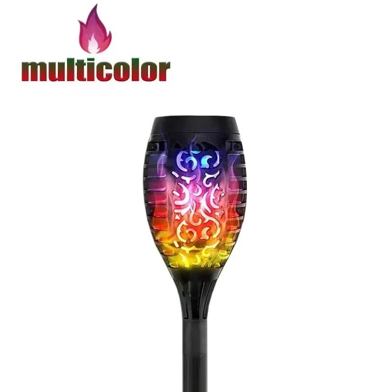 12LED Solar Flame Light Outdoor Waterproof Torches Landscape Lamp for Courtyard Garden Yard Halloween Decorations Lighting