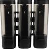 300ml Container Shampoo Conditioner Dispenser No Drill 3 Chamber Dispenser  For Hotel