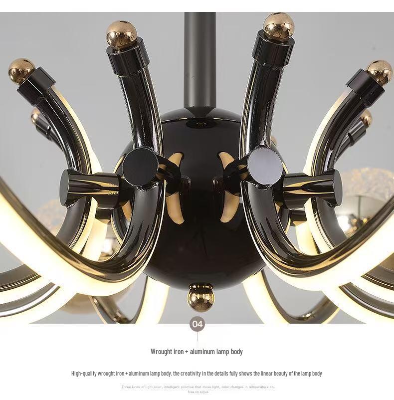 Modern Minimalist Nordic Chandelier: Elegant Mushroom Lighting for Living Rooms, Dining Tables, and Bars