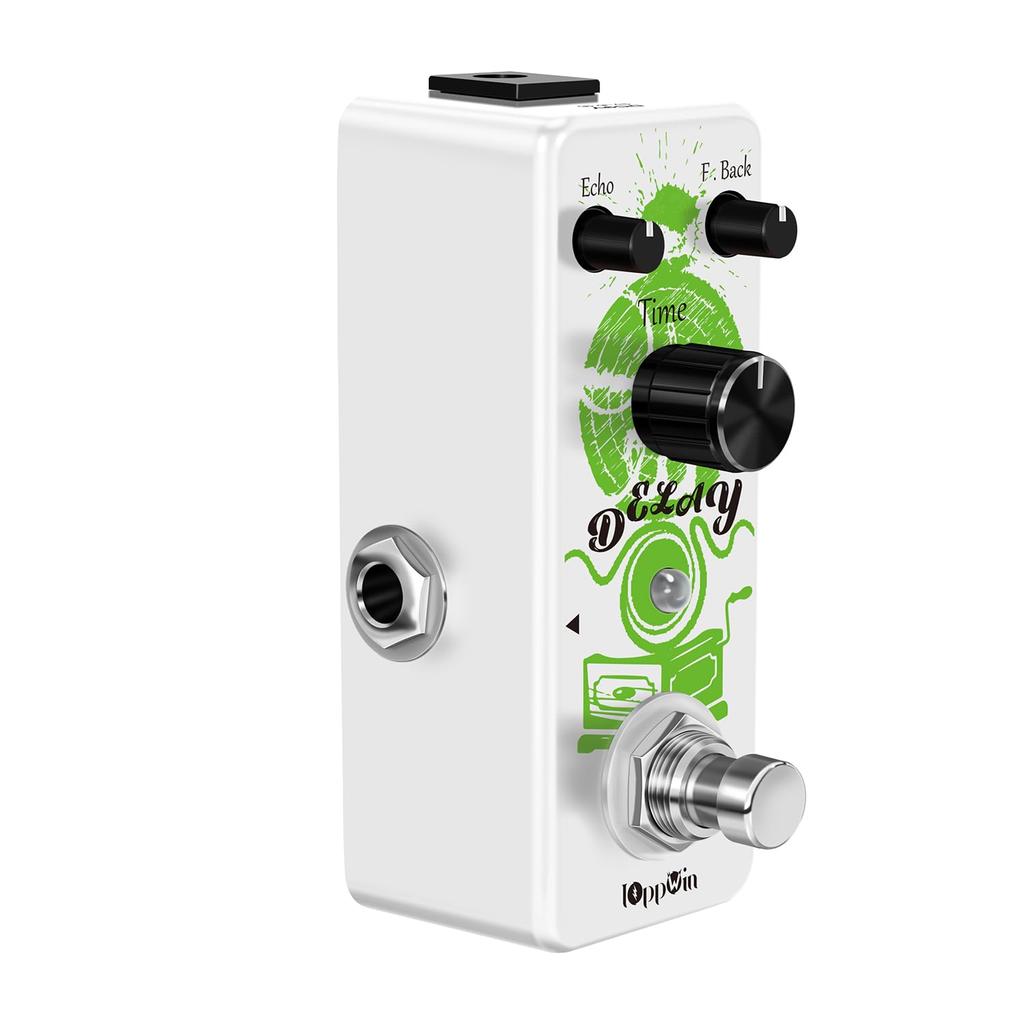 IOppWin Guitar Pedal Premium Analog Delay Pedal and Smooth Tones with an Adjustable Range of and True Bypass for Retro Tone Enthusiasts and Live