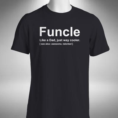 Camiseta Masculina Funcle Presente Engraçado para Tio Aniversário Natal Novidade Piada