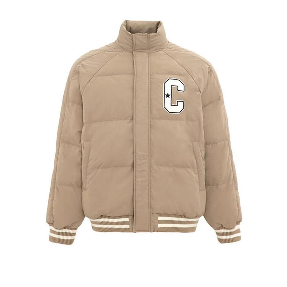 Converse Down Jackets Unisex Khaki Stand Collar Moderate Other UCJ090-X9V L