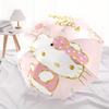 Sweet and Cute Hello Kitty Automatic Opening and Closing Cartoon Umbrella, Lightweight 3-Fold, With Cute Cartoon Characters, Suitable for Home, Outdoo