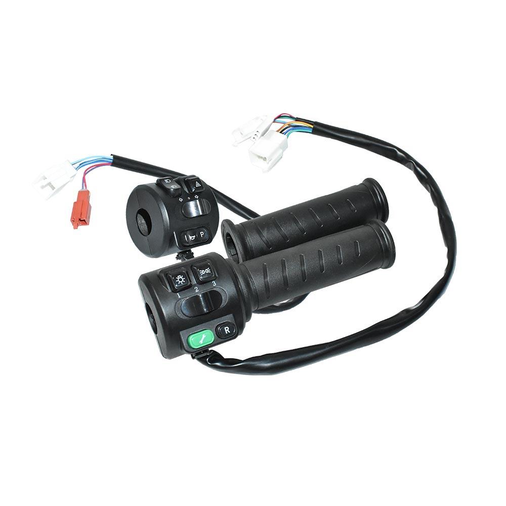Electric E Bike Bicycle Motorcycle Accessories Parts 3 Speed Gear Multifunctional Switch Full Twist Throttle Accelerator