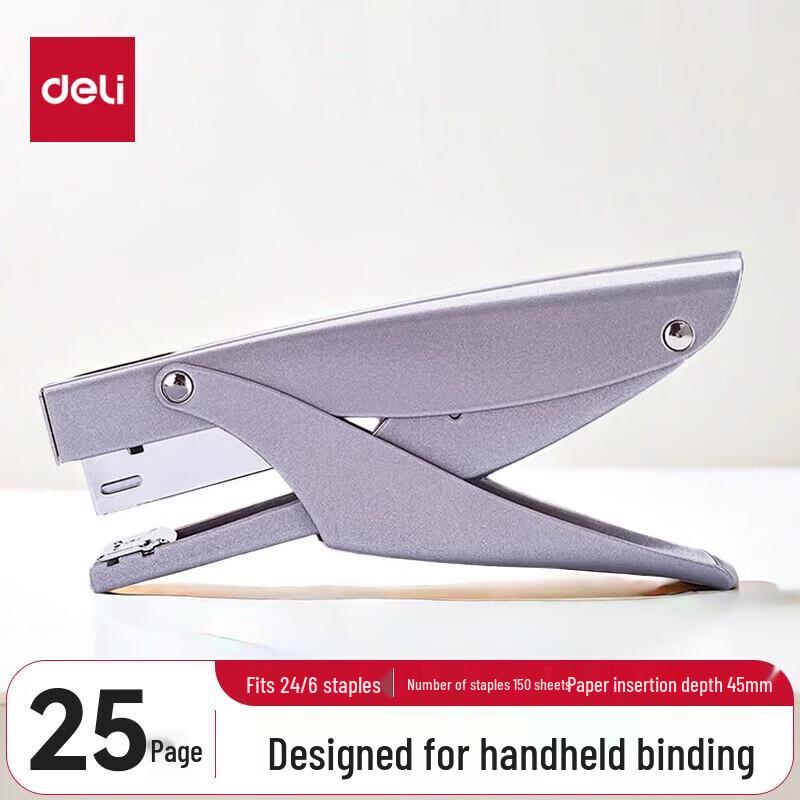 Deli Handheld Metal Stapler