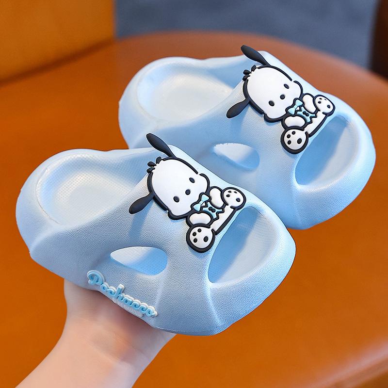 New cartoon girl slippers, indoor thick-soled non-slip slippers with a soft feel, Kuromi children's slippers