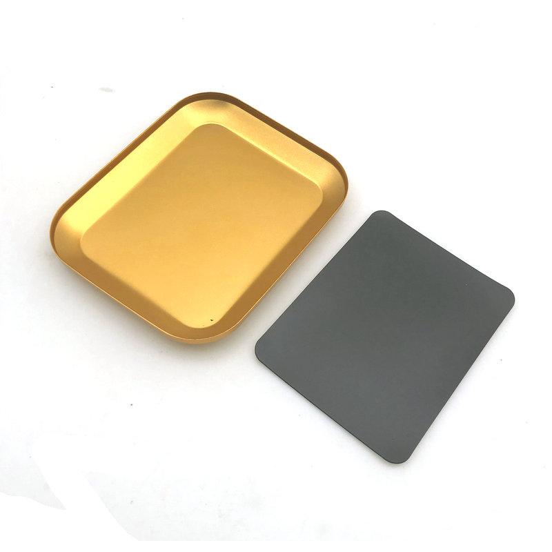 1pc Dental Lab Magnetic Plate Used for Orthodontic Bracket Etc Parts and Dental Lab Stainless Steel item золотой