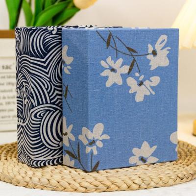 100 Fächer Fotoalbum Leinen Einband DIY Beschreibbar Einsteck Fotoalben 4x6 Fotos Fotoaufbewahrung Hochzeit Familie Jahrestag