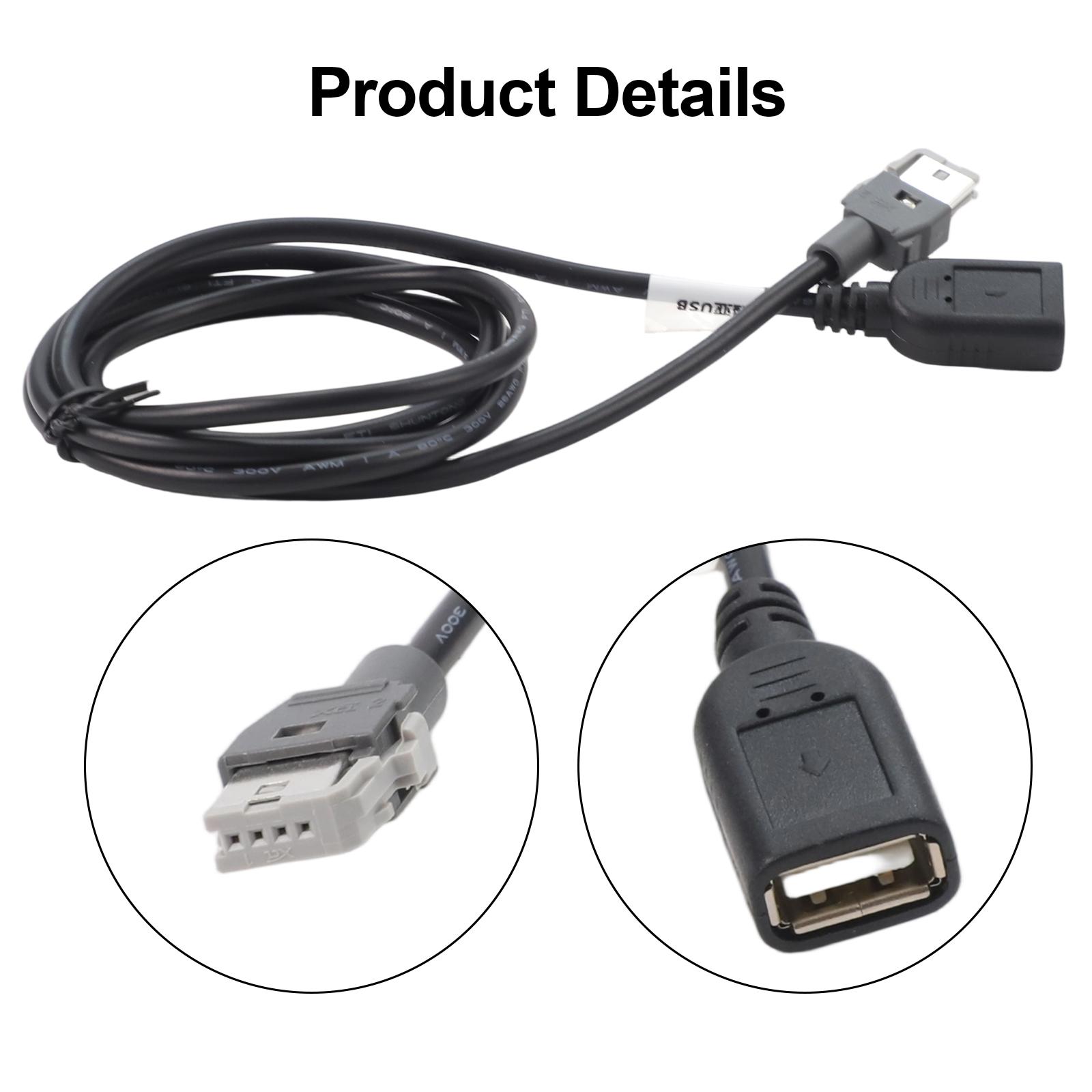 

4 Pin USB Connector 4Pin Female Adapter Car Installations ABS Material Non-Deformed Structure Practical Adapter China Mainland