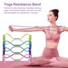Banda Elástica em 8 com Pegador Antiderrapante Homens Mulheres Banda Elástica de Exercício em Forma de 8 Treinamento de Braço Costas Ombros Yoga Pilates Corda Elástica
