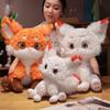 35/55cm Adorable Plush Fox Stuffed Animal Toy Cartoon Cute And Charming Fox Plushie Doll Pillow Hug designed for Children Children Birth Date Present