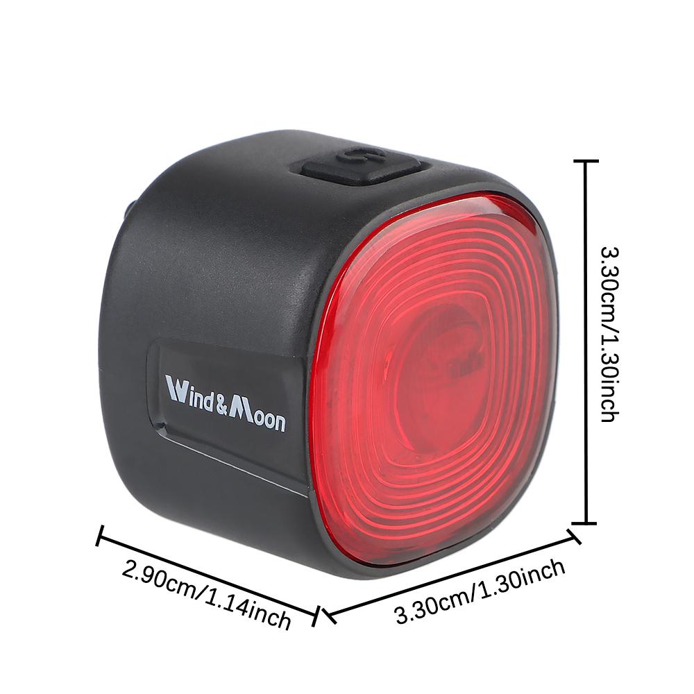 Outdoor Warning Lamp USB Charge Bicycle Brake Tail Light 6 Light Modes High Brightness Cycling LED Tail light Universal Waterproof Bike Rear Lamp