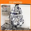 Leisure Capacity Large Backpack With Letter Graffiti Print Design For Daily Use