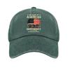 Versatile trend American flag print washed old soft top baseball cap Unisex sunshade baseball cap