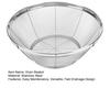 Stainless Steel Drain Basket Fast Drainage Microporous Kitchen Filter Mesh Strainer Basket for Kitchen Dishwasher Safe Multi-Functional Strainer