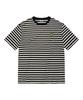 WACKY WILLY Basic Striped Short Sleeve T-Shirt Black