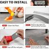 1pc 1m/39.37in self-adhesive PVC floor transition strip, elegant wood grain plastic floor divider strip